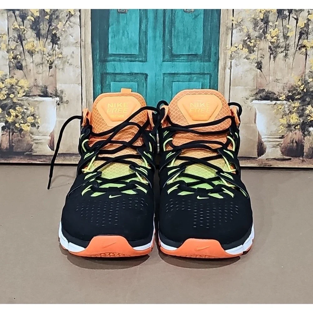2013 Nike Free Trainer 7.0  Men's US Size 12.5 Black , Orange , Green 599087-007